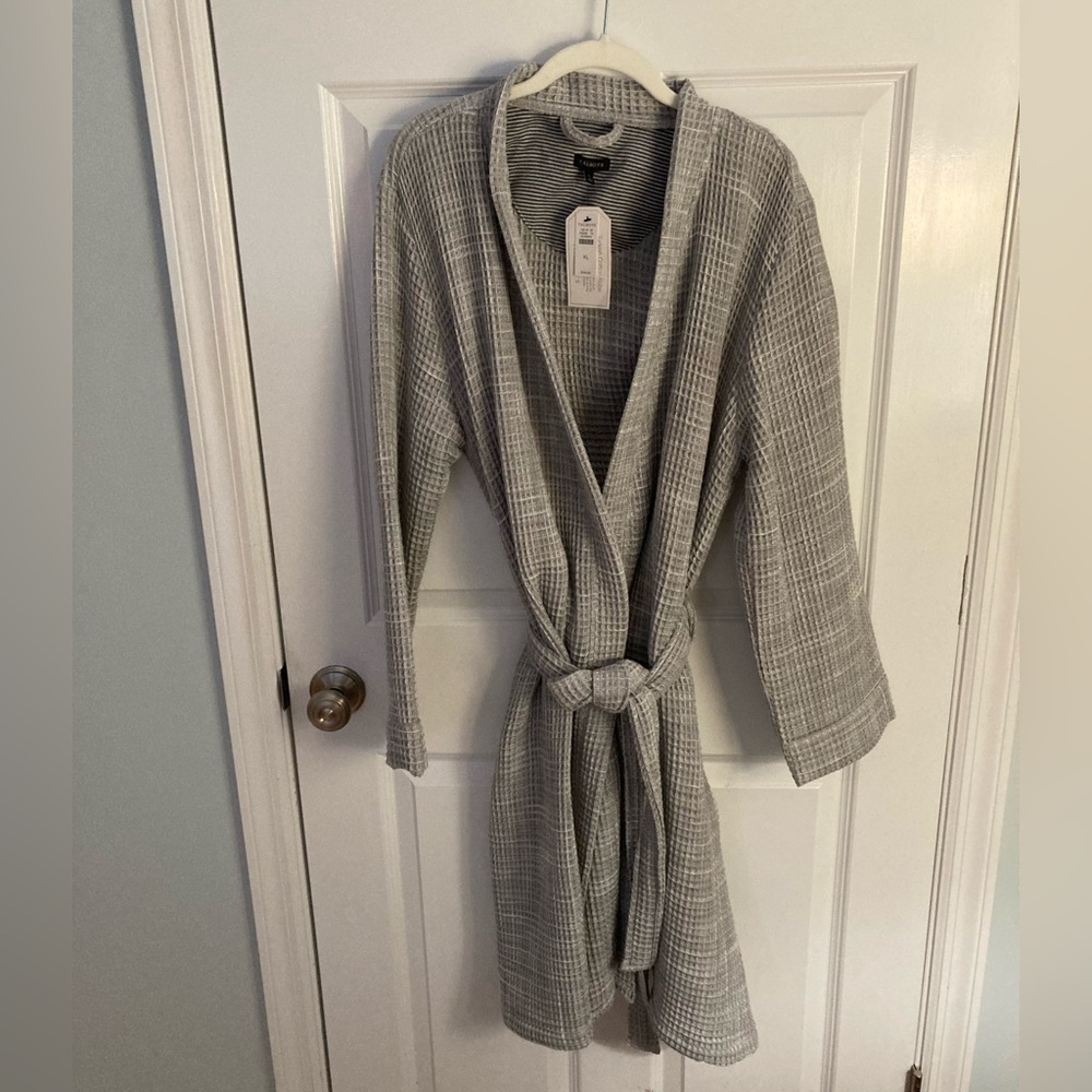 Talbots Turkish cotton bathrobe Gray size XL